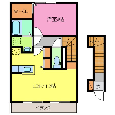 下福万 徒歩4分 2階の物件間取画像